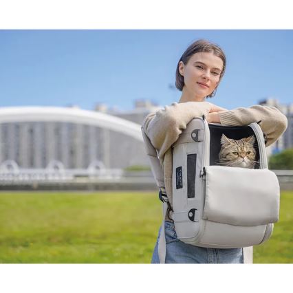 Fikago - Sac de transport pour chiens et chats TRUFFLE Fleur arctique