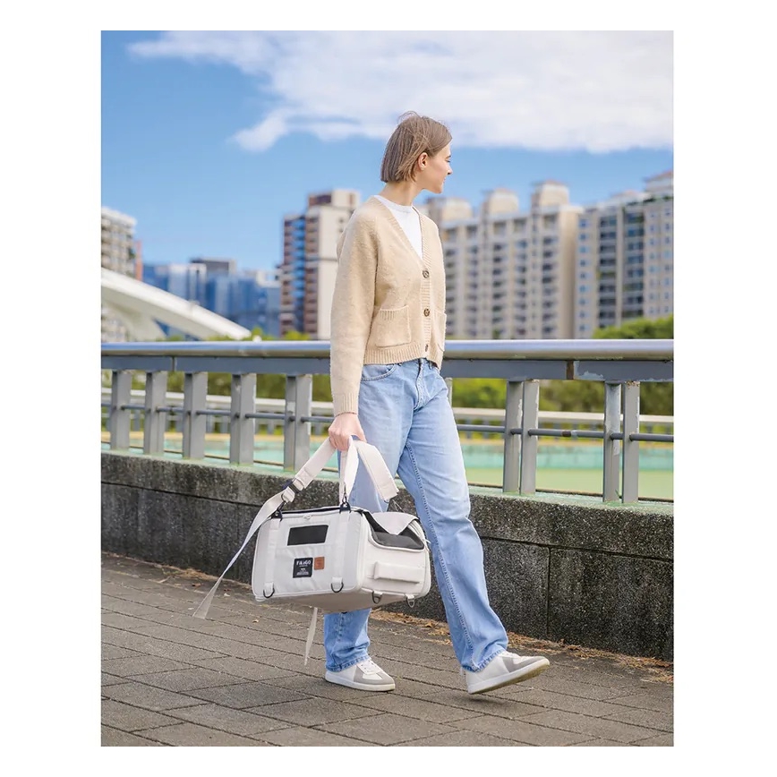 Fikago - Sac de transport pour chiens et chats TRUFFLE Fleur arctique