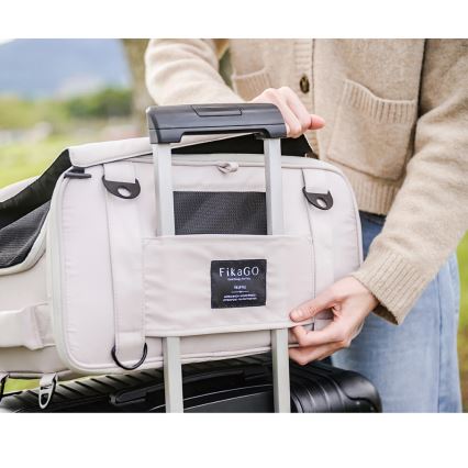 Fikago - Sac de transport pour chiens et chats TRUFFLE Fleur arctique