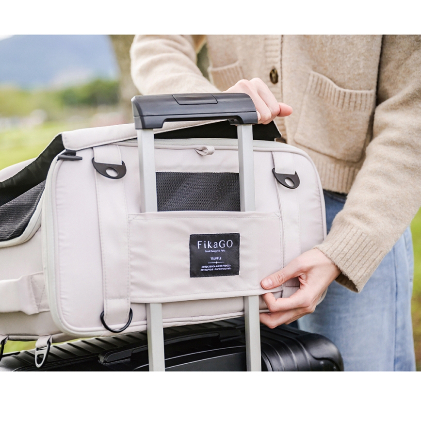 Fikago - Sac de transport pour chiens et chats TRUFFLE Fleur arctique