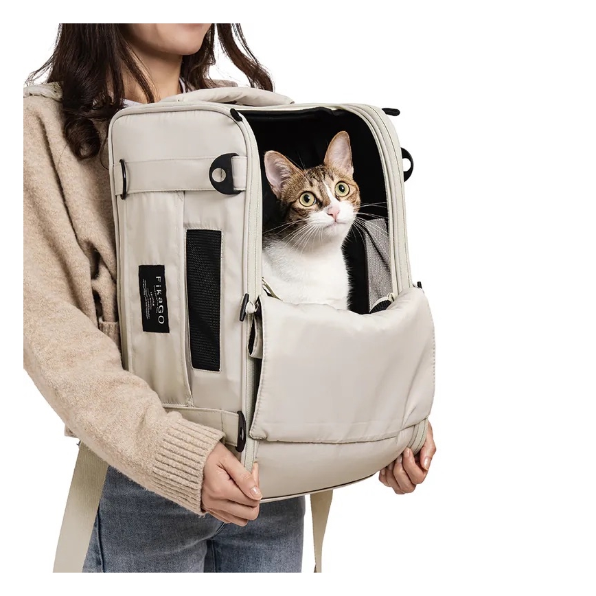 Fikago - Sac de transport pour chiens et chats TRUFFLE Fleur arctique