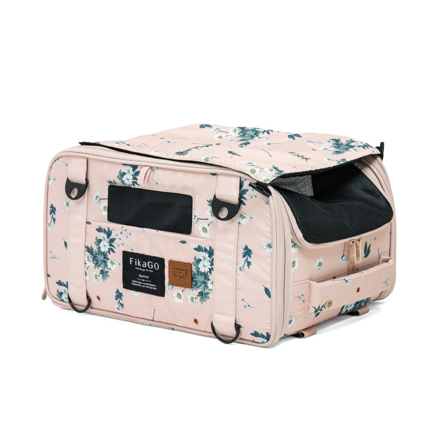 Fikago - Sac de transport pour chiens et chats TRUFFLE Fleur arctique
