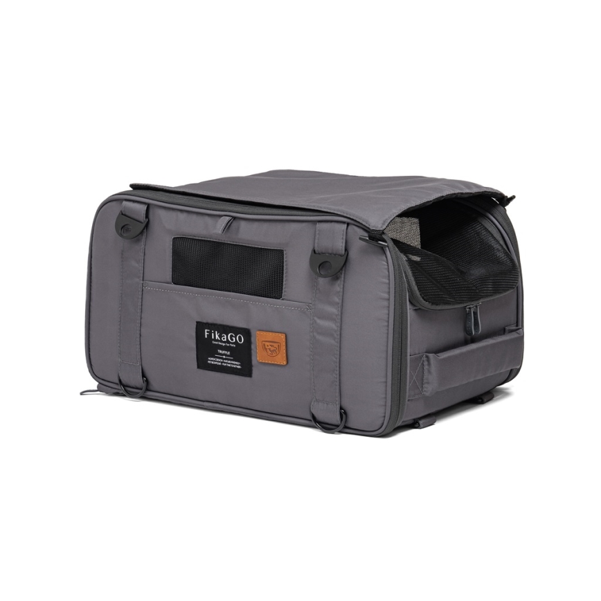 Fikago - Sac de voyage pour chiens et chats TRUFFLE Grey