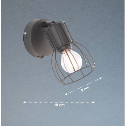 Fischer & Honsel 30074 - Spot mural KAFES 1xE14/25W/230V