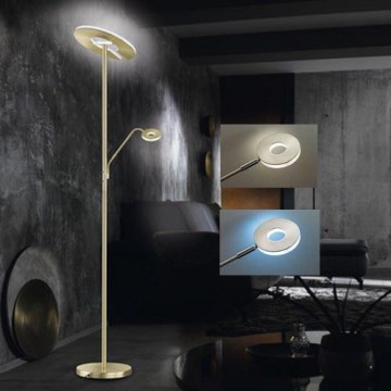 Fischer & Honsel - Lampadaire LED à intensité variable DENT 1xLED/30W/230V + 1xLED/6W 2700-4000K