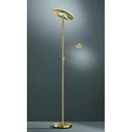 Fischer & Honsel - Lampadaire LED à intensité variable DENT 1xLED/30W/230V + 1xLED/6W 2700-4000K
