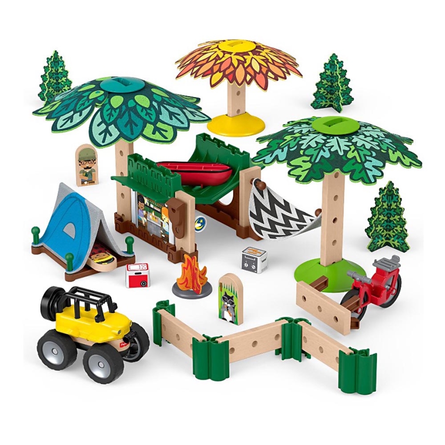 Fisher-Price - Ensemble de construction pour enfants Wonder Makers Camping