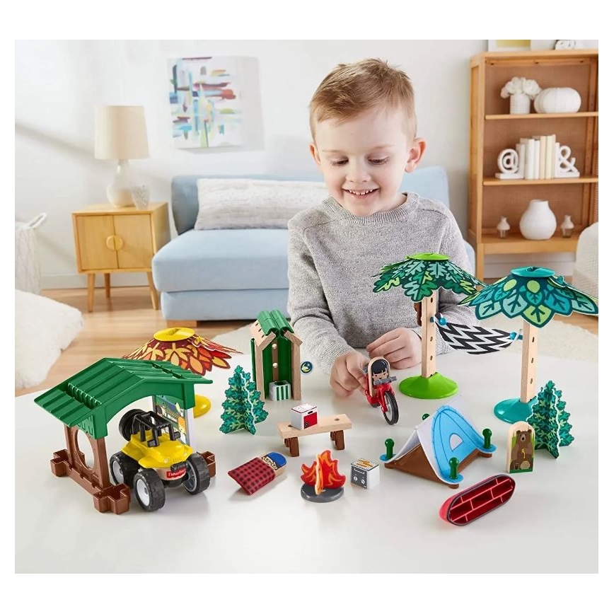 Fisher-Price - Ensemble de construction pour enfants Wonder Makers Camping