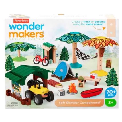 Fisher-Price - Ensemble de construction pour enfants Wonder Makers Camping