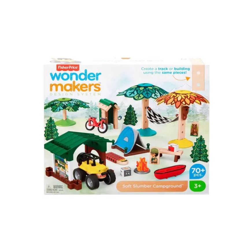 Fisher-Price - Ensemble de construction pour enfants Wonder Makers Camping