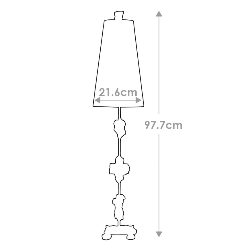 Flambeau - Lampe de table FRAGMENT 1xE27/60W/230V