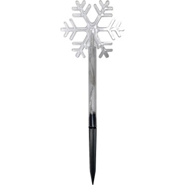 Flocon LED de Noël pour l'extérieur, blanc chaud, 3xLED/2xAA, IP44