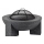 Foyer portable avec grille 79,5x38 cm noir/granit foncé