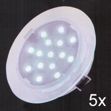 Fulgur 21073 - LOT 5x suspension LED salle de bain ELESPOT 1xLED/0,7W/230V IP44