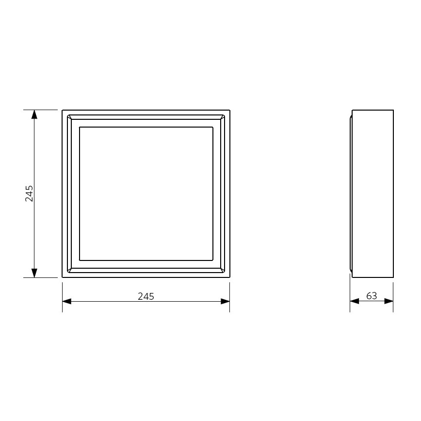 Fulgur 26942 - Plafonnier PALLAS LED/12W/230V