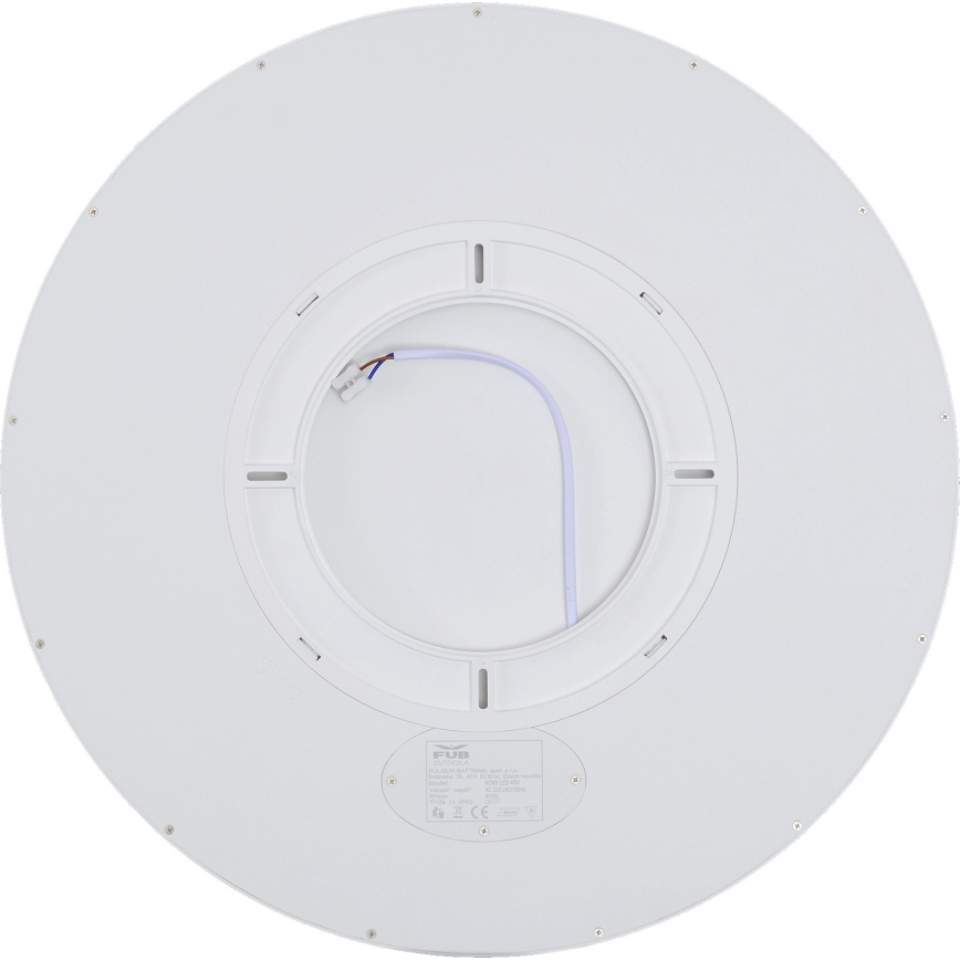 Fulgur 42363 - Plafonnier NOMY LED/40W/230V 3000/4000/6000K IP40 d. 50 cm blanc