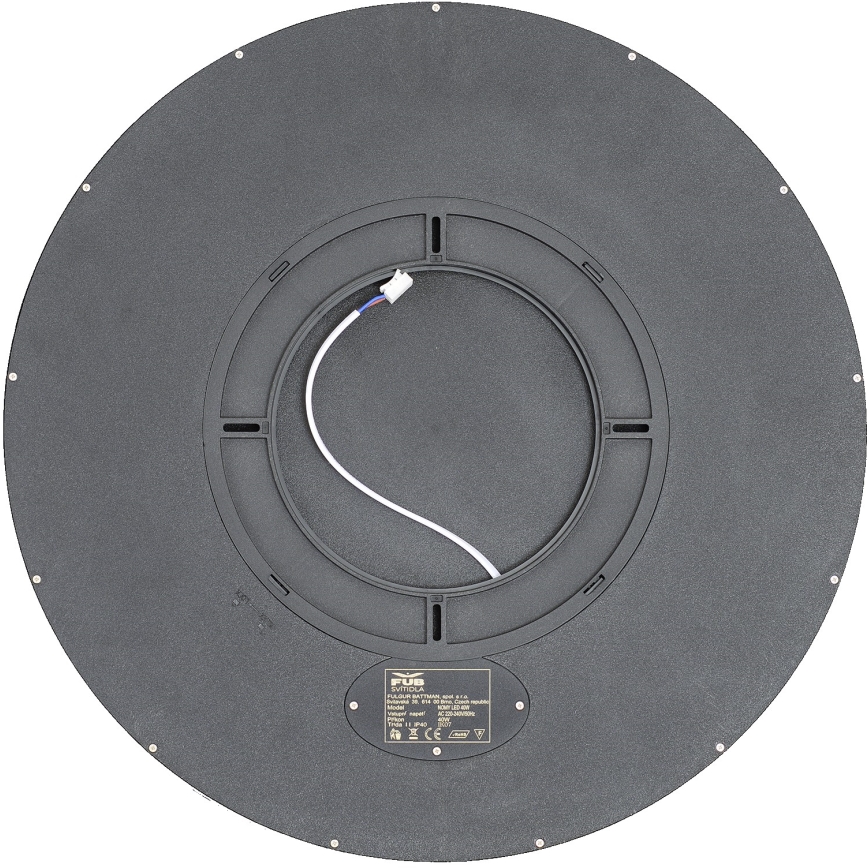Fulgur 42364 - Plafonnier NOMY LED/40W/230V 3000/4000/6000K IP40 d. 50 cm noir