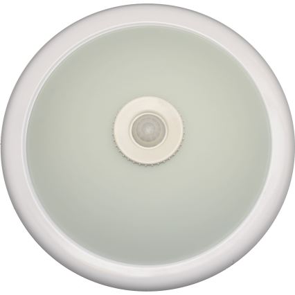 Fulgur s-22941 - Plafonnier DARINA avec détecteur de mouvement et capteur crépusculaire, 2xE27/40W/230V, Ø 30 cm, blanc