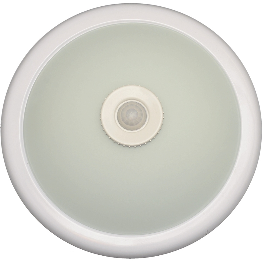 Fulgur s-22941 - Plafonnier DARINA avec détecteur de mouvement et capteur crépusculaire, 2xE27/40W/230V, Ø 30 cm, blanc