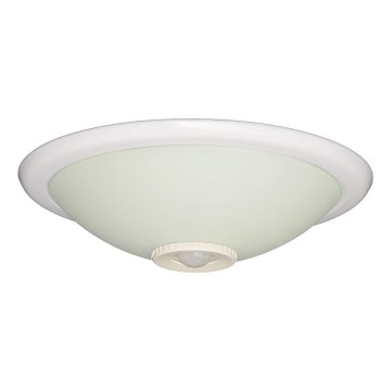 Fulgur s-22941 - Plafonnier DARINA avec détecteur de mouvement et capteur crépusculaire, 2xE27/40W/230V, Ø 30 cm, blanc