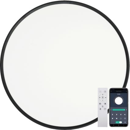 Fulgur s-43042 - Plafonnier LED dimmable NOMY-RC LED/50W/230V 3000/4000/6500K Ø 60 cm IP40 noir + télécommande