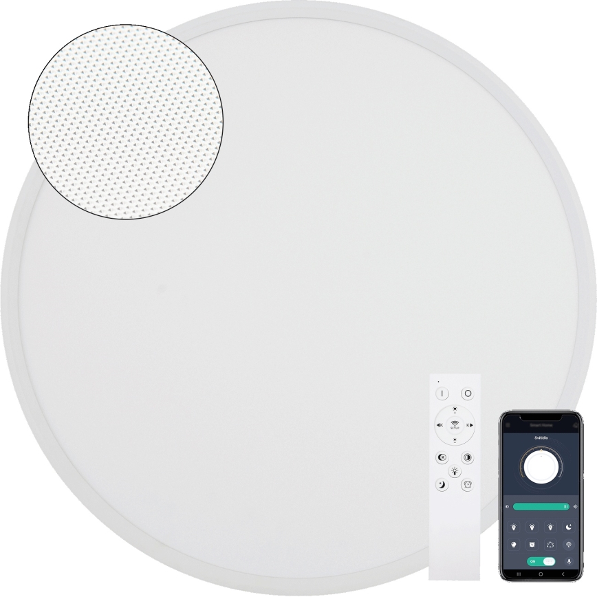 Fulgur s-43056 - Plafonnier LED dimmable NOMY LED/40W/230V 3000-6500K Ø 50 cm UGR19 IP40 Wi‑Fi blanc + télécommande
