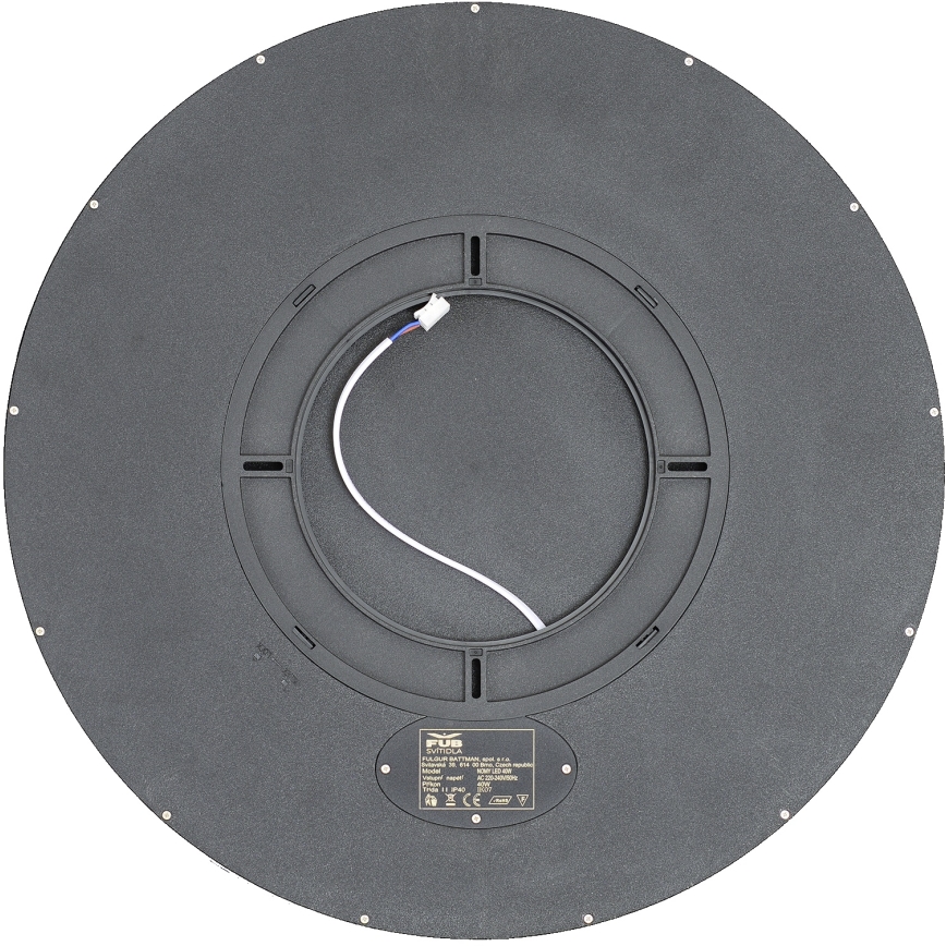 Fulgur s-43059 - Plafonnier LED dimmable NOMY LED/50W/230V 3000-6500K Ø 60 cm UGR19 IP40 Wi-Fi noir + télécommande