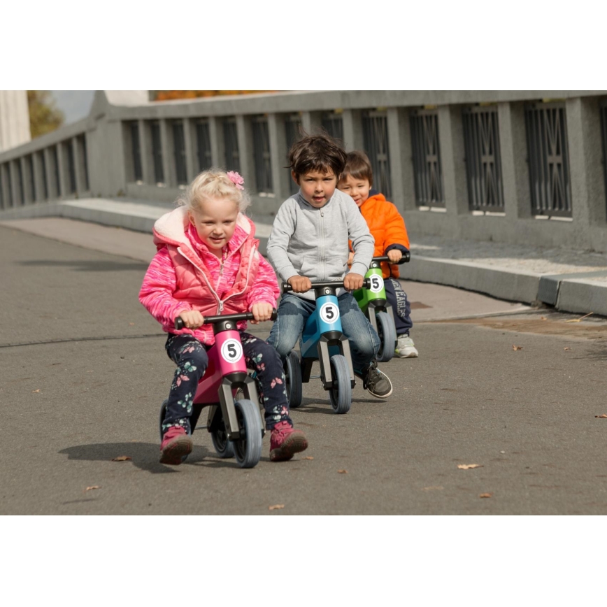 Funny Wheels - Draisienne 2-en-1 RIDER SPORT rose/noir