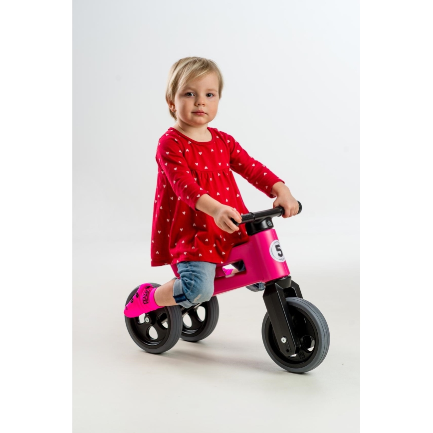 Funny Wheels - Draisienne 2-en-1 RIDER SPORT rose/noir