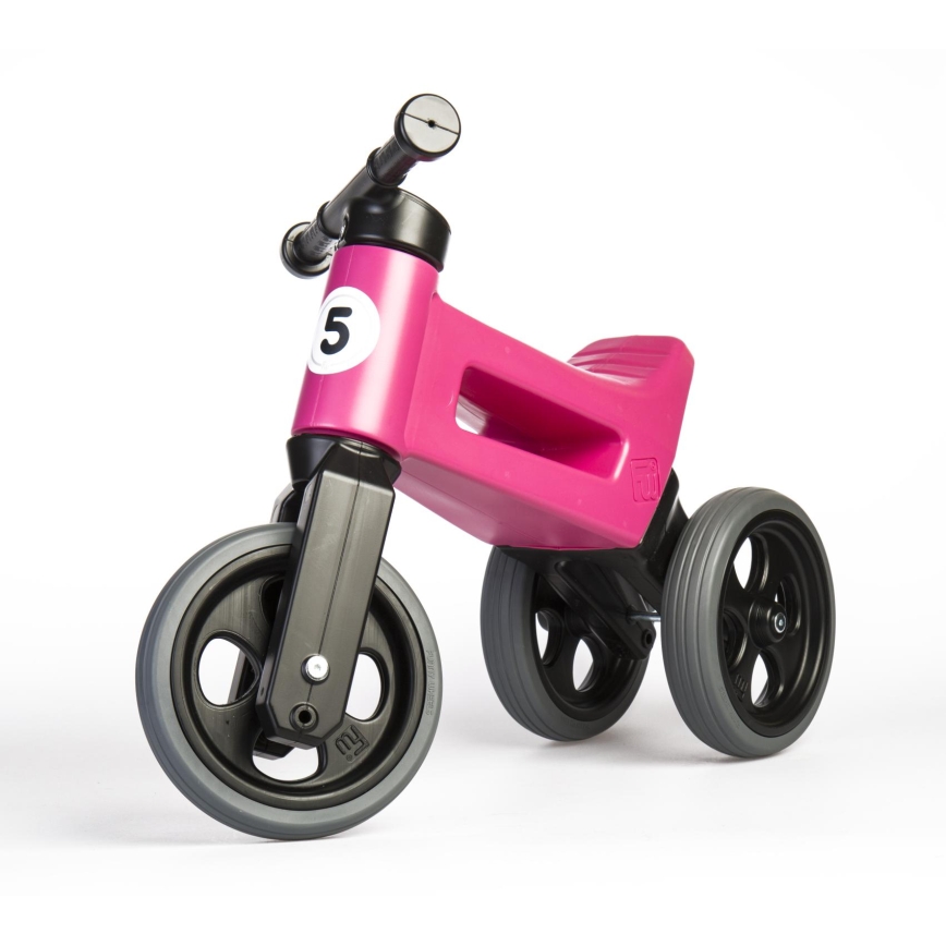 Funny Wheels - Draisienne 2-en-1 RIDER SPORT rose/noir