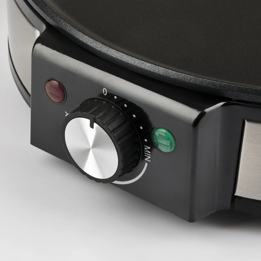 G3Ferrari G1009800 - Crêpière PROFI-CREPE 1200 W/230 V inox/noir