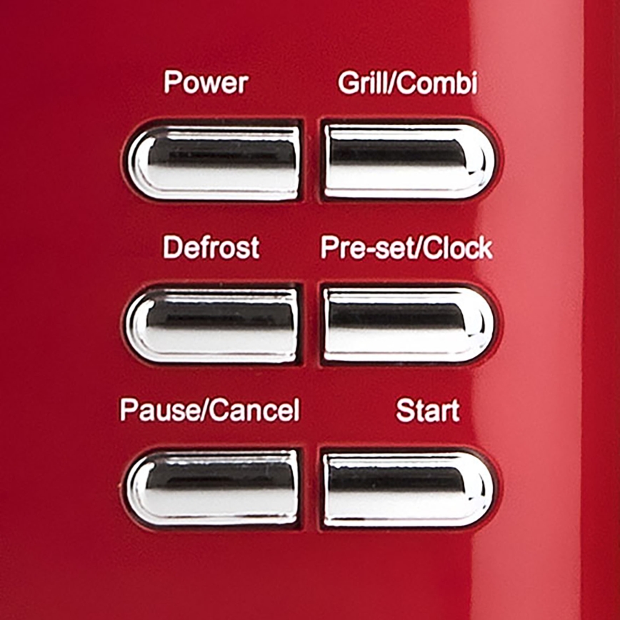 G3Ferrari G1015502 - Micro-ondes combiné avec gril 1150 W / 230 V, 20 l, rouge