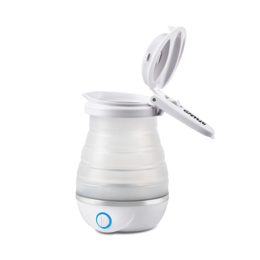 G3Ferrari G1016501 - Bouilloire électrique pliable COMPA 0,8 l 820W/230V blanche