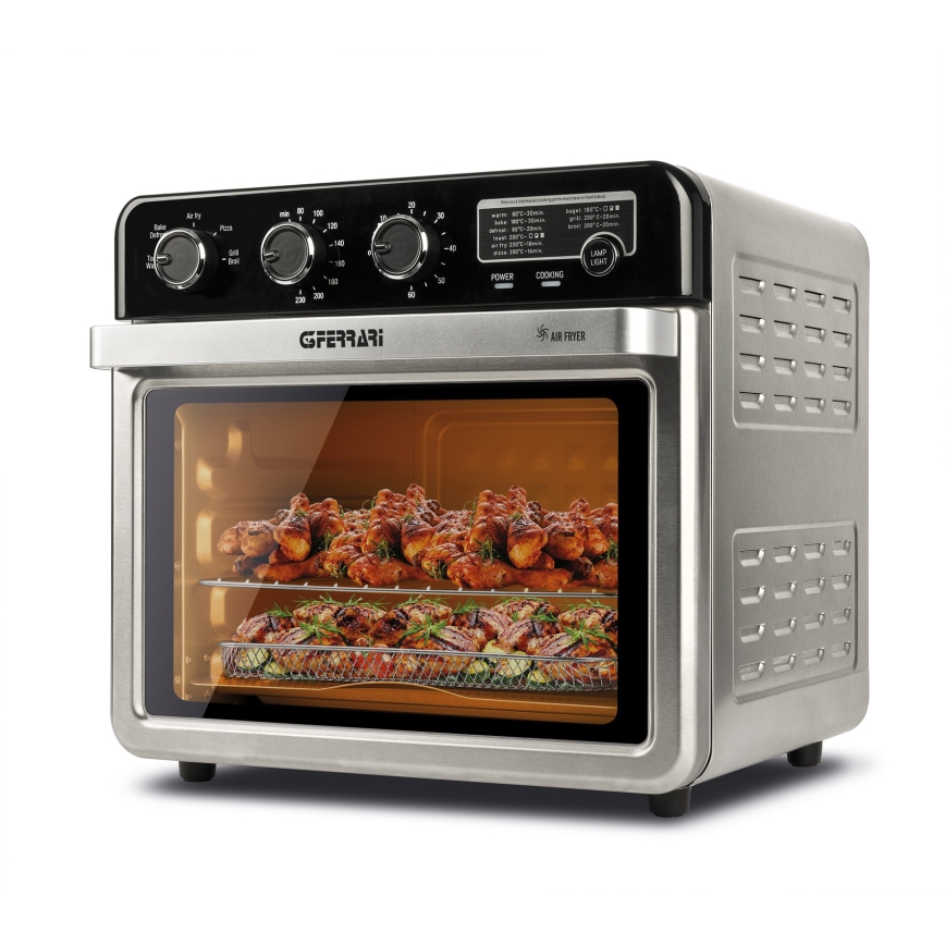 G3Ferrari G1022100 - Four à chaleur tournante avec friteuse intégrée 2000W/230V 32 l inox
