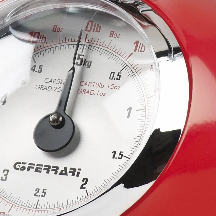 G3Ferrari G2000300 - Balance de cuisine rétro ASKA avec bol, crème/acier inoxydable