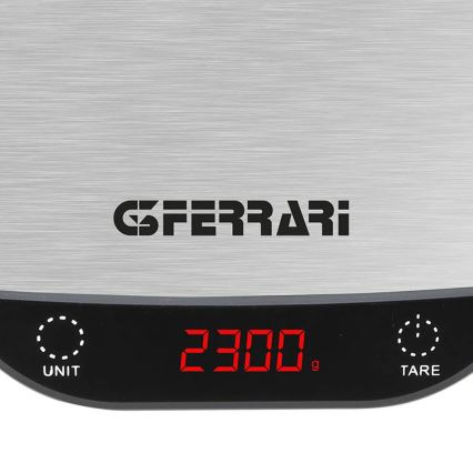 G3Ferrari G2009600 - Balance de cuisine PATTY (2x AAA) en acier inoxydable