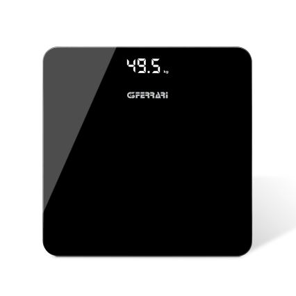 G3Ferrari G3005800 - Pèse-personne numérique, alimenté par 3 piles AAA, noir