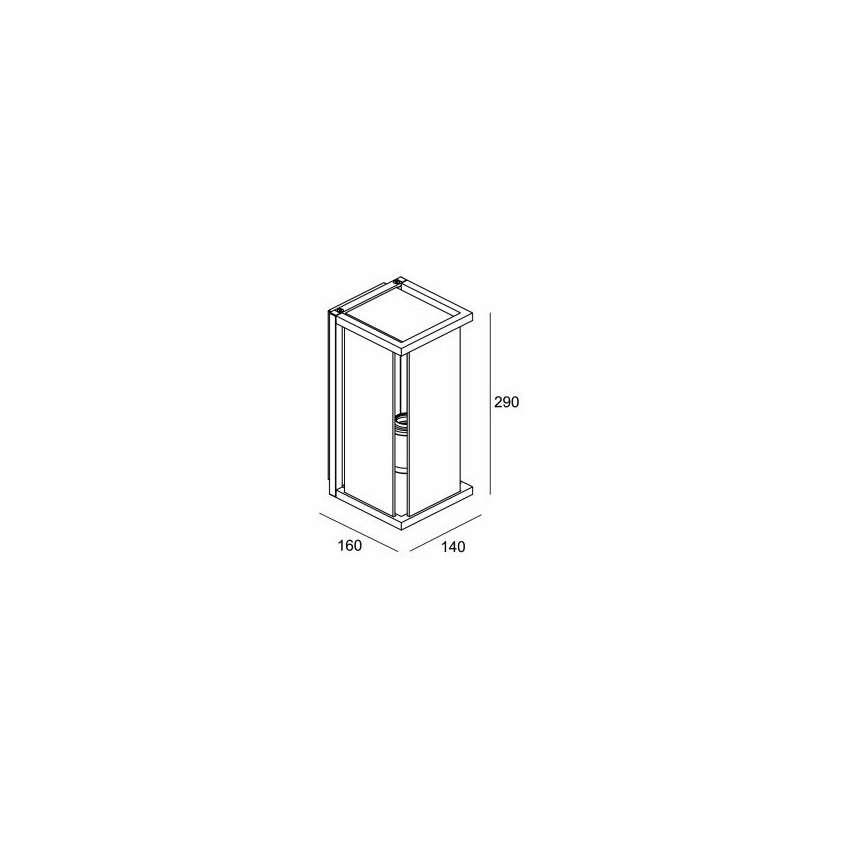 Gardino LX1466 - Applique murale d'extérieur MELISSA 1xE27/15W/230V IP54