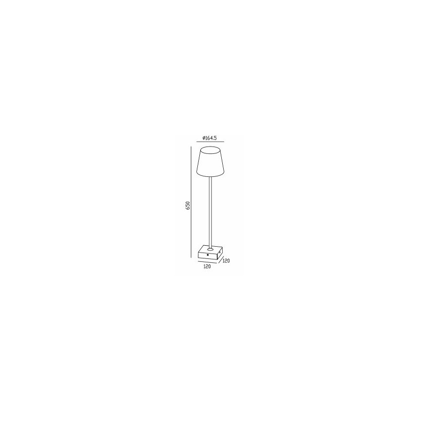 Gardino LX1793-650 - Lampadaire extérieur LED VIOLA LED/7W/230V IP65