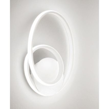 Gea Luce DIVA A BIANCO SATINATO - Applique murale à intensité variable LED DIVA LED/20W/230V blanc