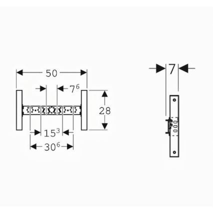 Geberit 111.770.00.2 - Module d'encastrement pour mitigeur Duofix
