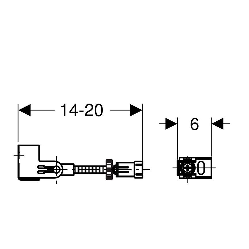 Geberit 111.835.00.1 - Kit de fixation murale Duofix 2 pièces