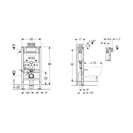Geberit 115.063.21.1 - Boîtier pour bâtonnet DuoFresh