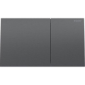 Geberit 115.622.QD.1 - Plaque de commande Sigma70 25x14,6 cm noir chromé