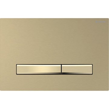 Geberit 115.672.QF.2 - Plaque de commande Sigma50 24,6 x 16,4 cm, laiton brossé