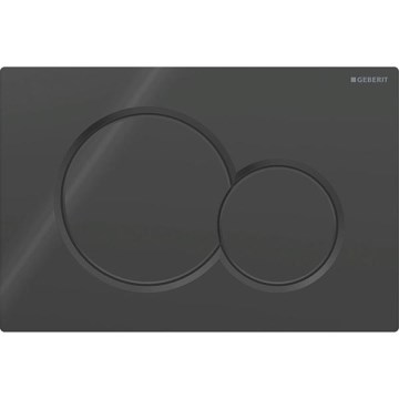 Geberit 115.770.DW.5 - Plaque de commande Sigma01 Round 24,6x16,4 cm noire