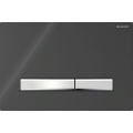 Geberit 115.788.DW.2 - Plaque de déclenchement Sigma50 24,6x16,4 cm noir/chrome mat