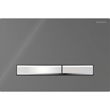 Geberit 115.788.SD.2 - Plaque de commande Sigma50 24,6x16,4 cm anthracite/chrome mat