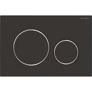 Geberit 115.882.14.1 - Plaque de commande Sigma20 24,6 x 16,4 cm noir mat