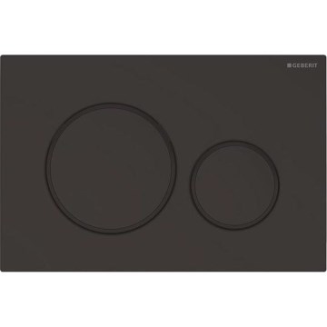 Geberit 115.882.16.1 - Plaque de commande Sigma20 24,6x16,4 cm noir mat
